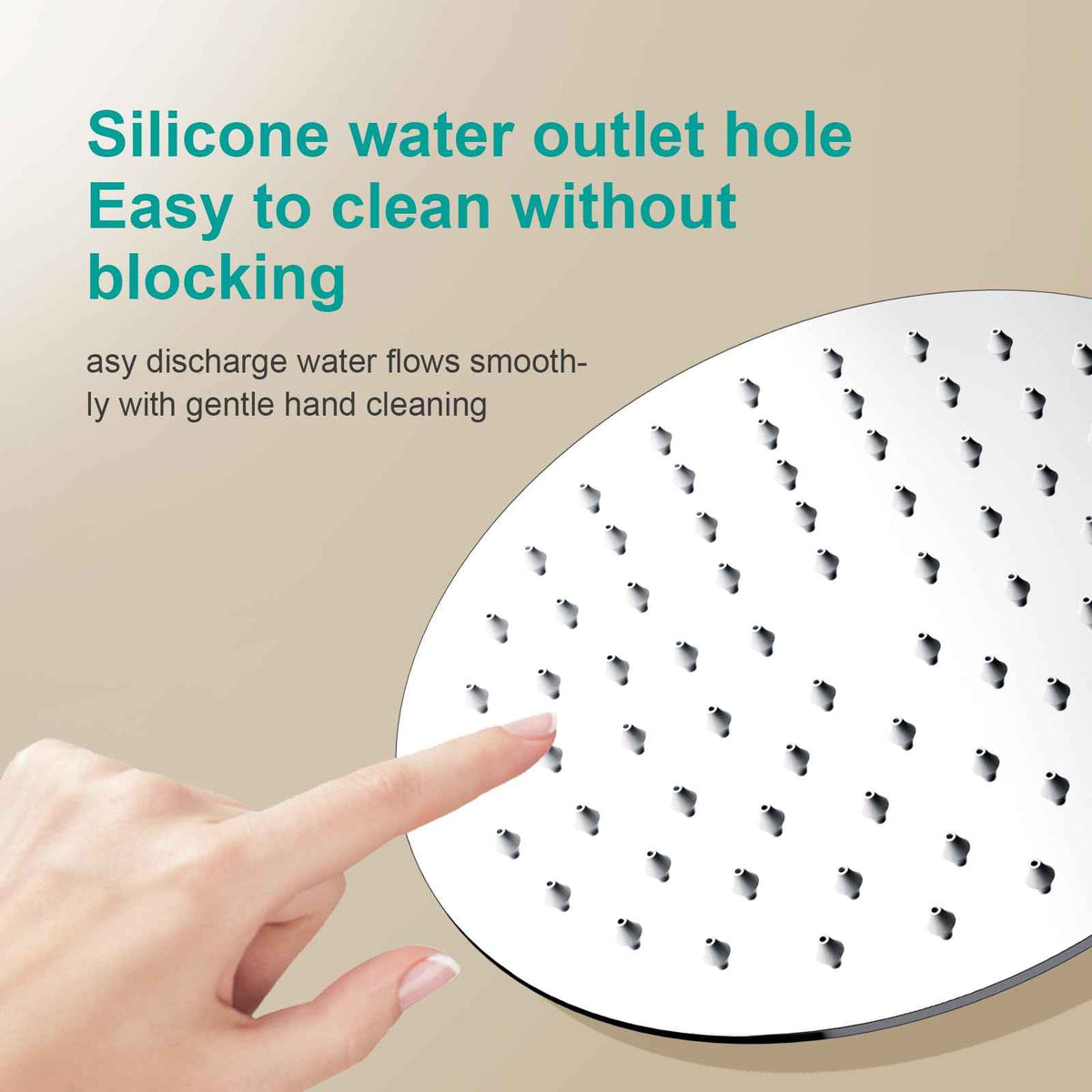 All Metal 6Inch Rain Shower Head (Chrome / 6 Inch)