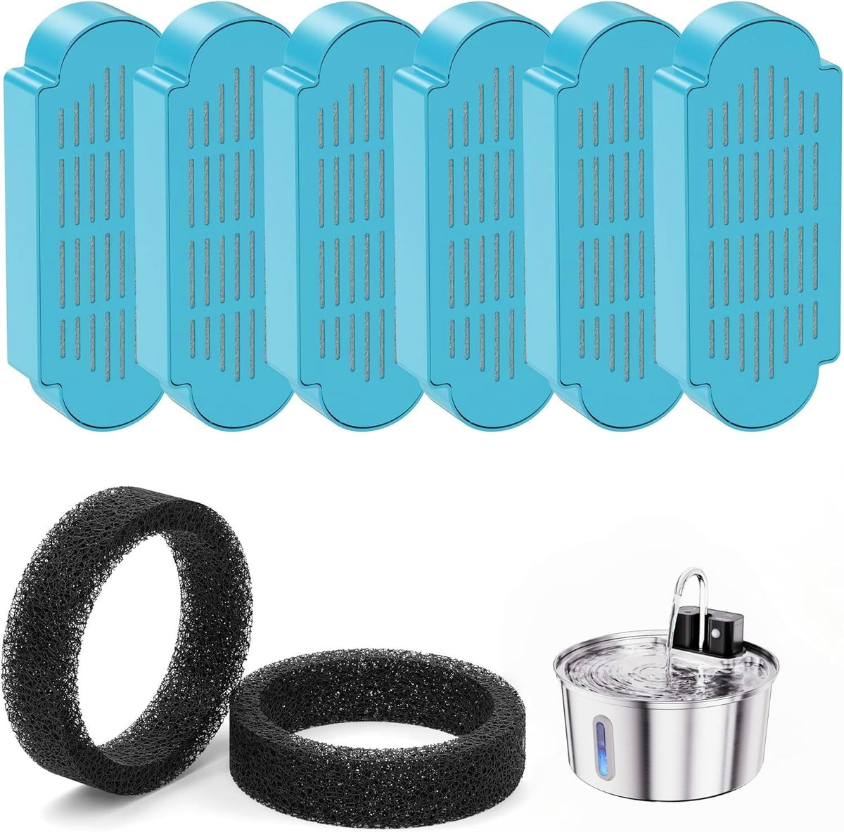 Official Tomxcute Cat Water Fountain Replacement Filters