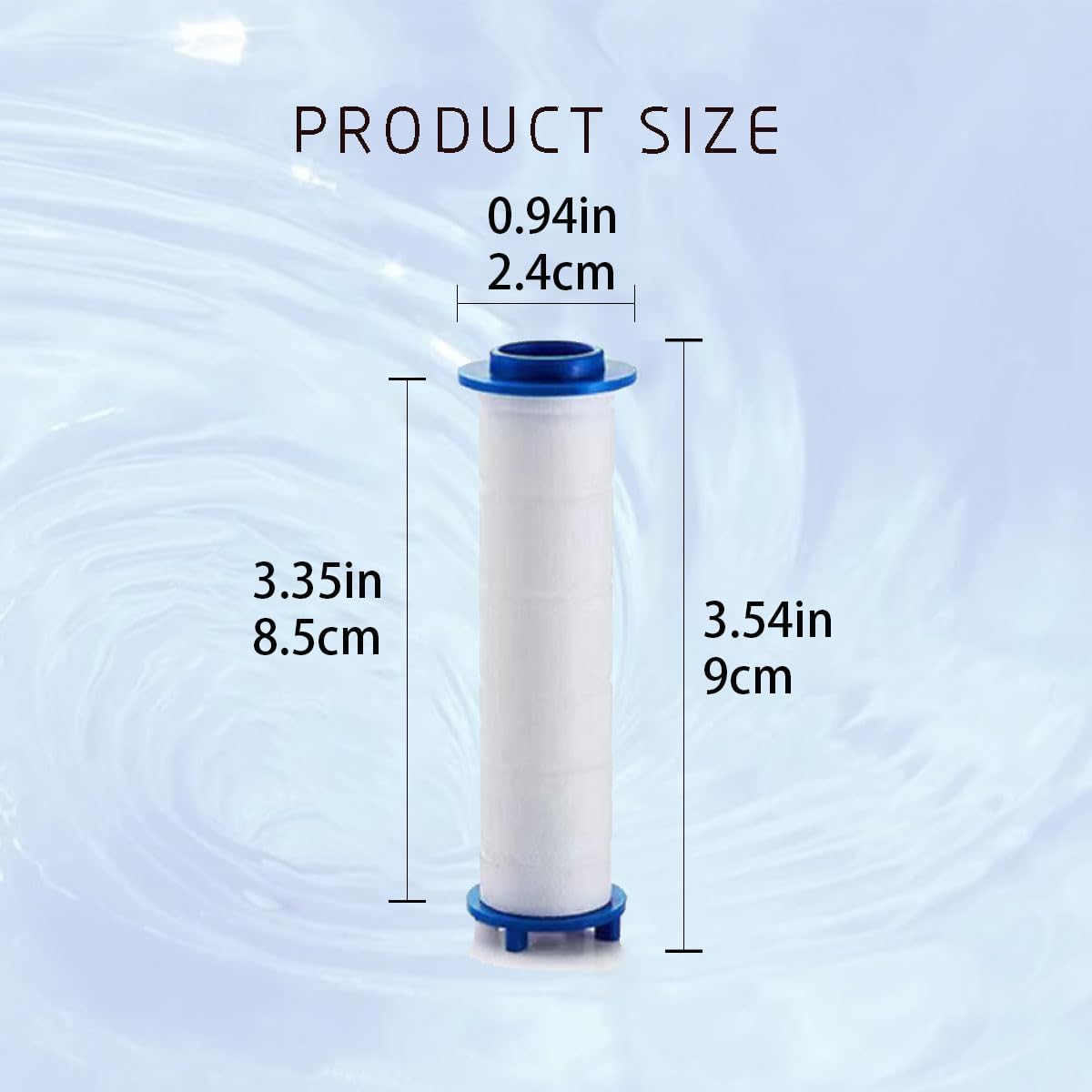 10 20 Pcs ShowerHead Filters (3.54in/9cm / A10*pc)