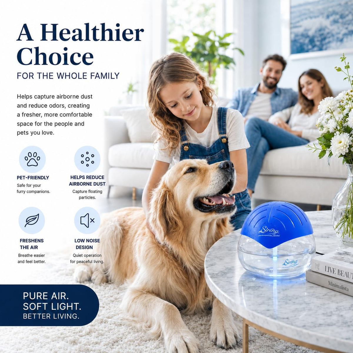 Twister Air Purifier with Water Filter (Blue)