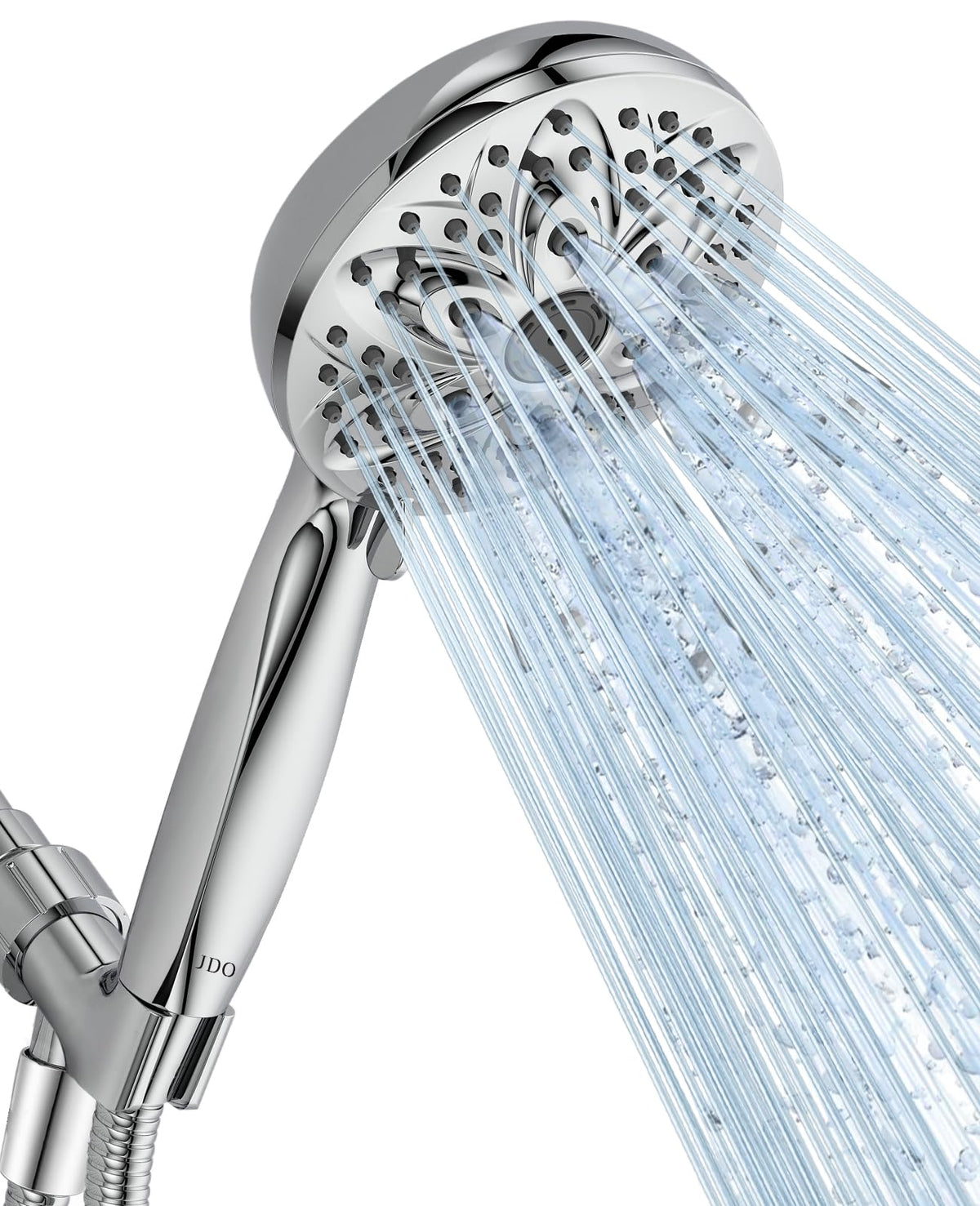 High‑Pressure 6‑Setting Handheld Shower Head (6 Modes / Chrome)