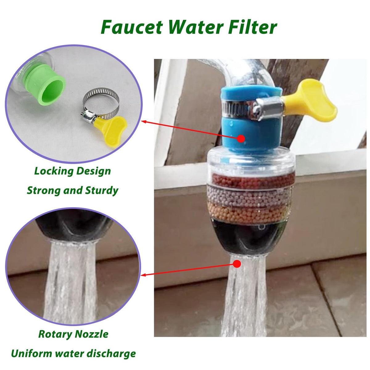 3 Pcs Faucet Water Filter (3PCS)