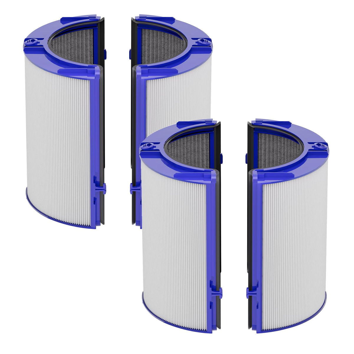 360° Combi 2 in 1 HEPA+Carbon Replacement Filter (2 Pack - Black)
