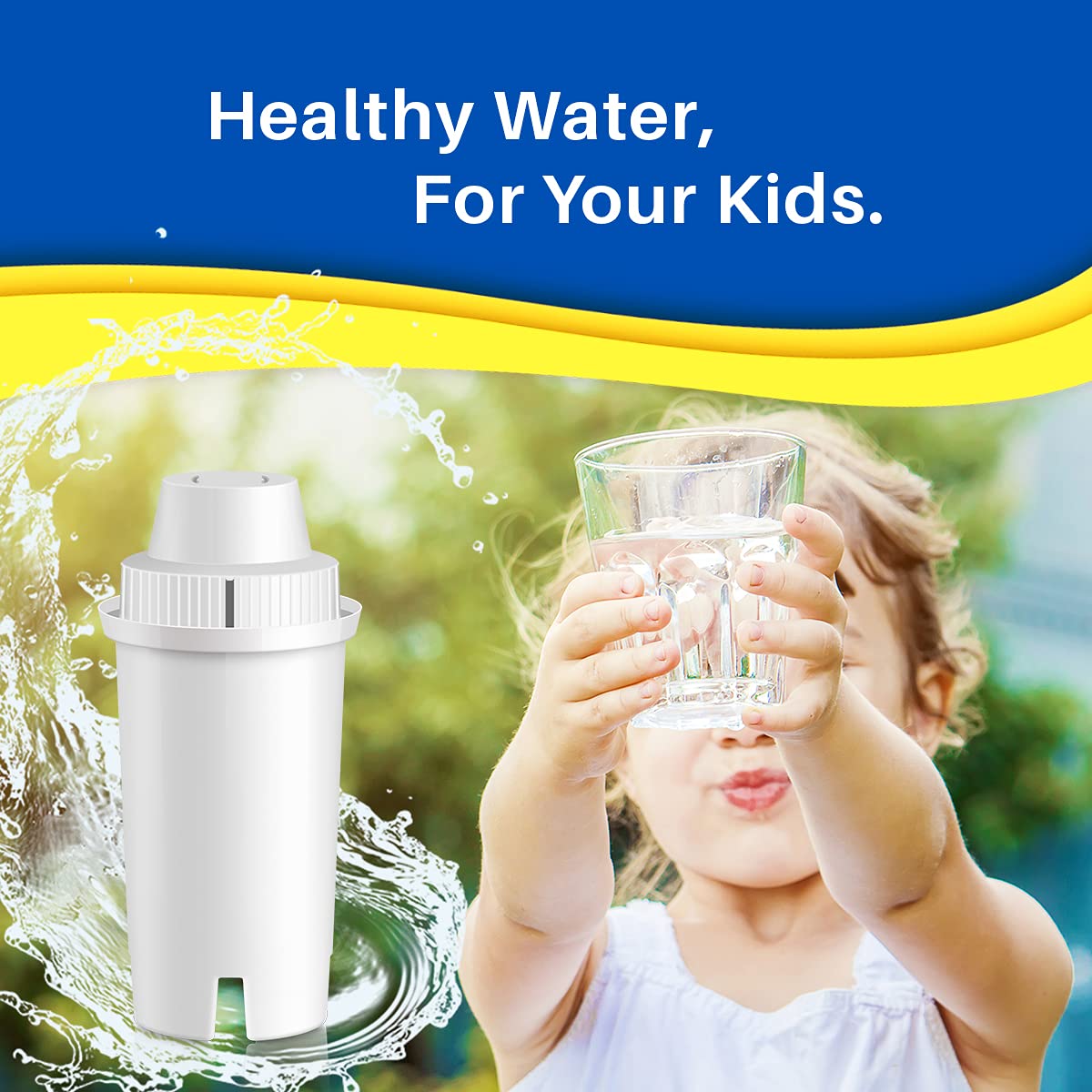 Replacement for Brita Longlast Water Filter Pitcher for Drinking Water (Standard)