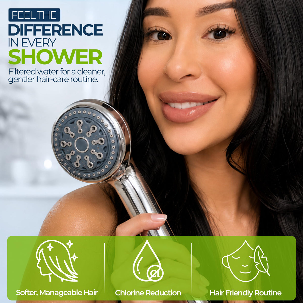 SF 7C Shower Filter System with Adjustable Handheld Shower Wand (2.5 GPM / Chrome)