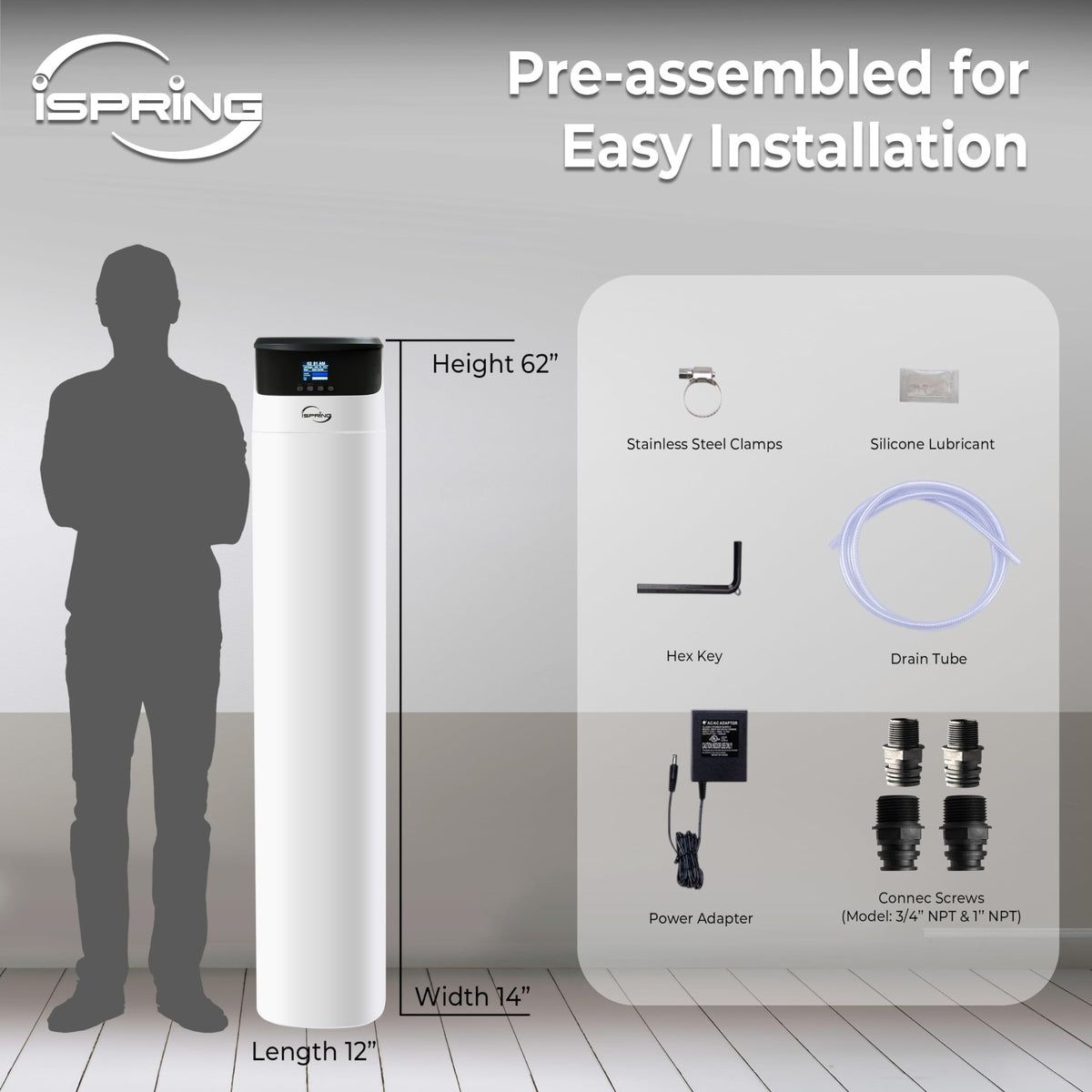 Elite Series Whole House Central Water Filtration System with Automatic Control Head