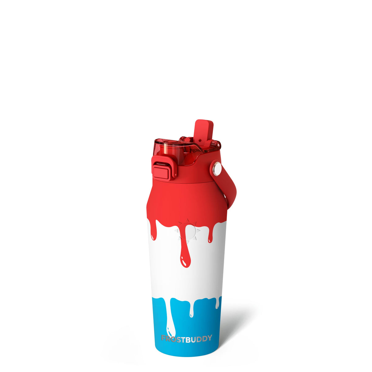 16 oz Insulated Water Bottle with Straw Lid (Rocket Pop / 16 Ounces)