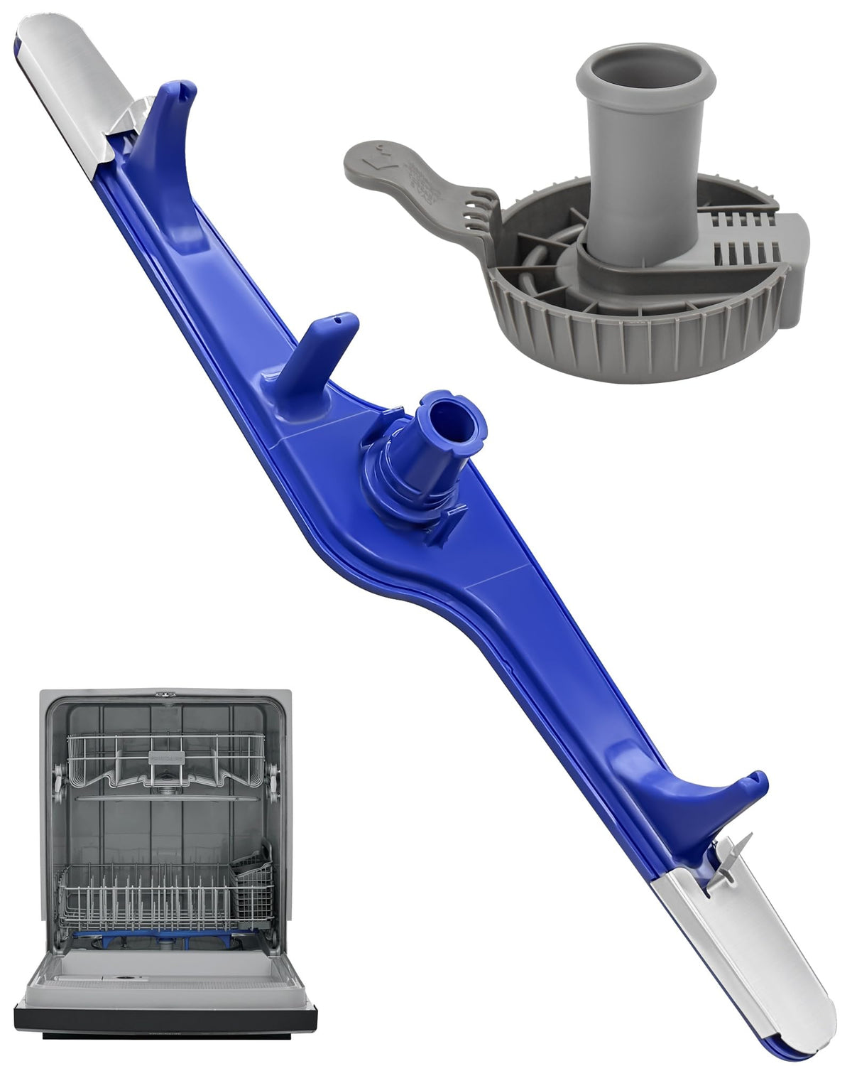 5304517203 1545680 Dishwasher Spray Arm Fits Frigidaire Dishwasher Part (Blue - 5304517203 - 3 Pack Kit)