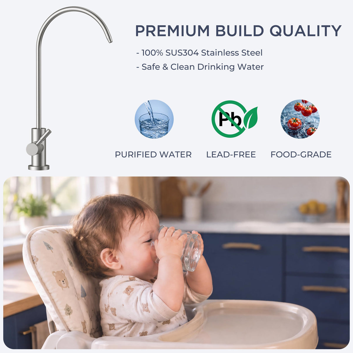 Drinking Water Faucet (Stainless Steel)