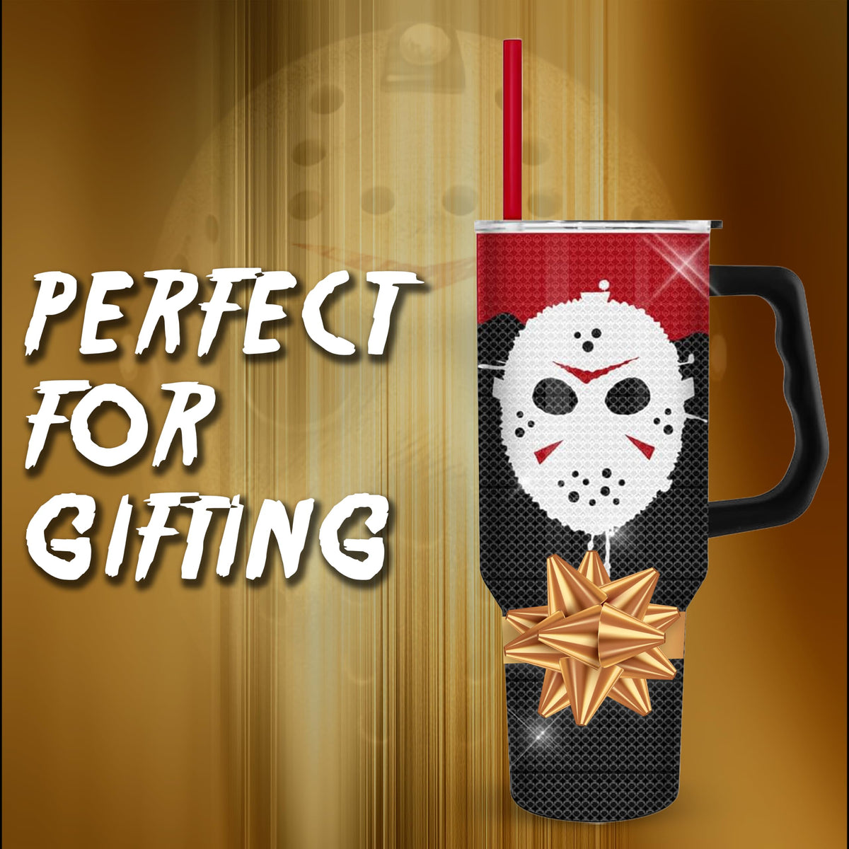 Friday the 13th Rhinestone Stainless Steel Tumbler (Friday the 13th Rhinestone)