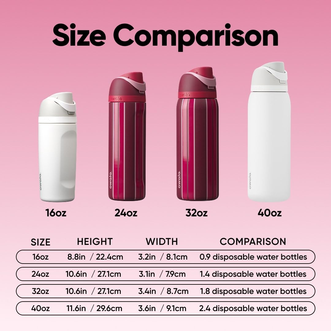 FreeSip Stainless Steel Water Bottle 24 oz Punch Line (Punch Line / 24 Ounces)