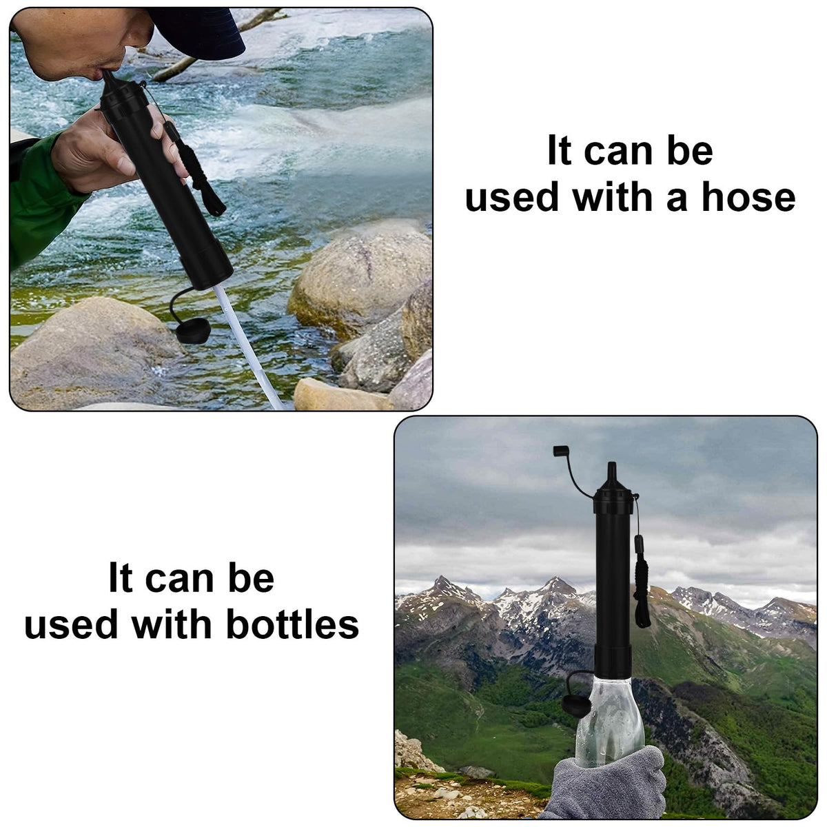 Water Filter Camping (Black)