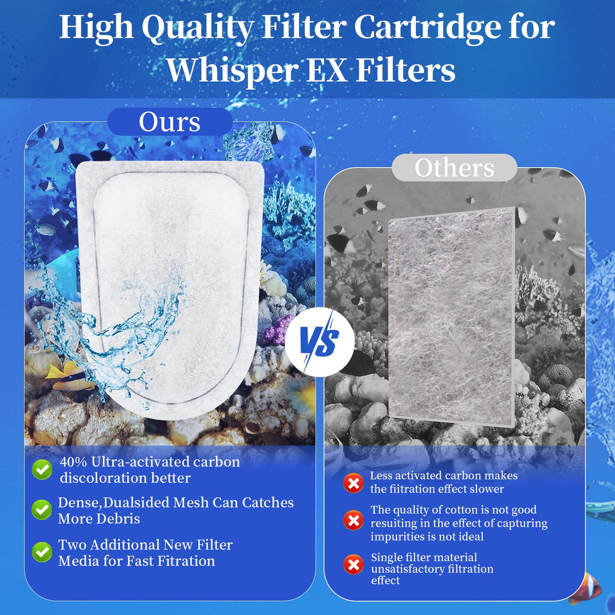 10 Pack EX Filter Cartridges Aquariums (10 Pack)