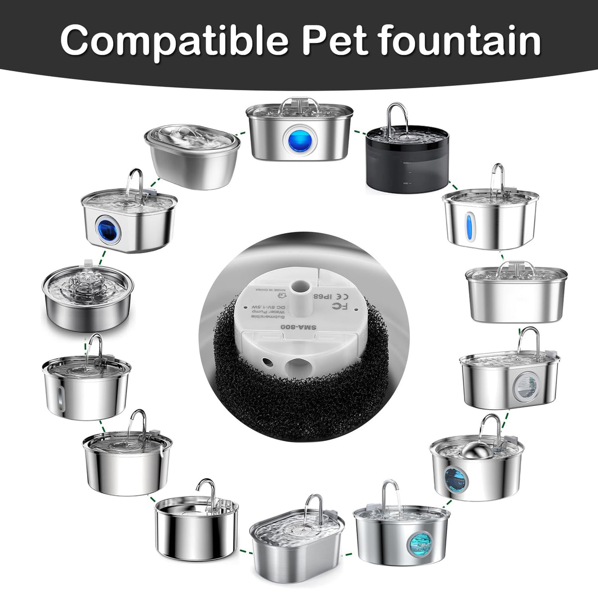 Cat Water Fountain Pump