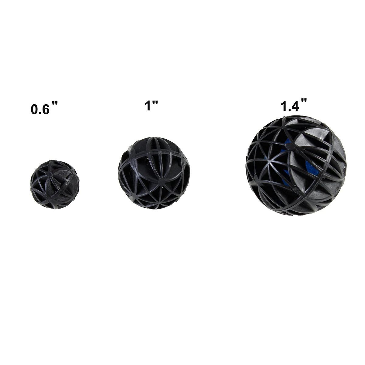 Aquarium 0.6" Bio Balls 100pcs for Fish Tank Pond Canister Filter Media (0.6")