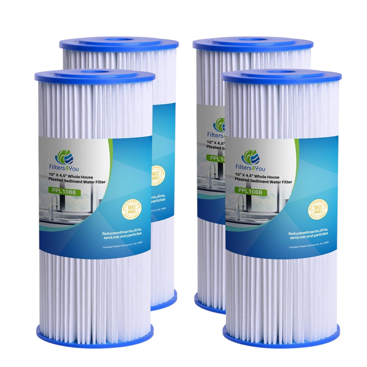 Pleated Sediment Filters for HDX4PF4 (4 Pack)