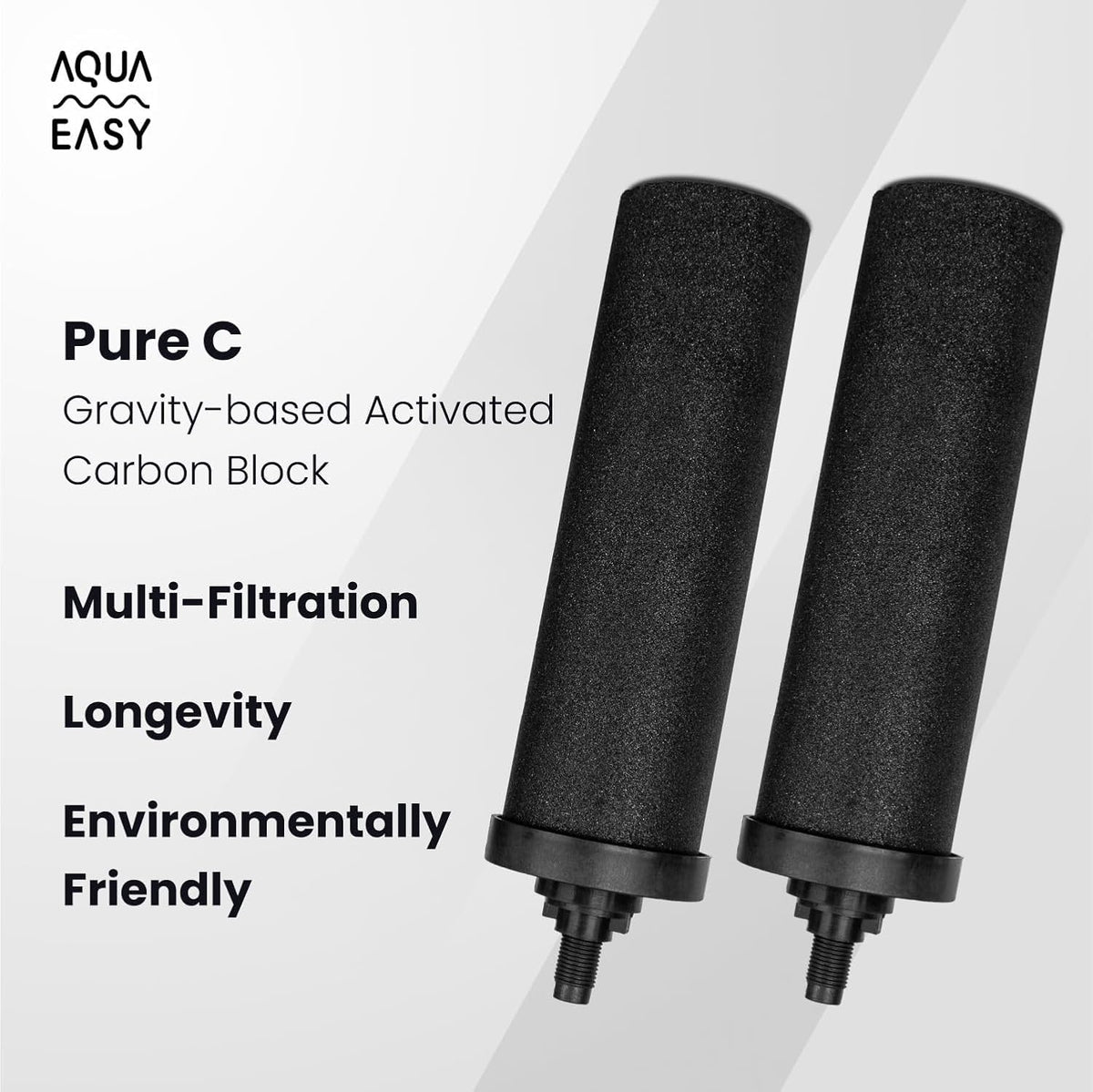 AquaEasy BB9 Activated Carbon Water Filter Candle ((Pack of 4))