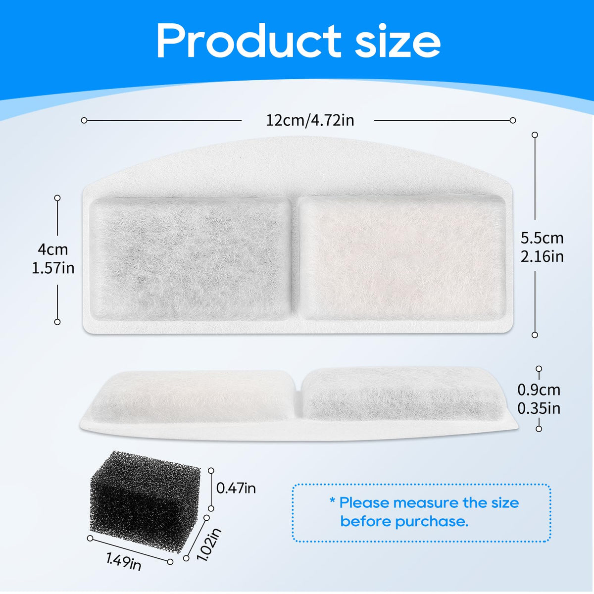 Pet Fountain Filter Replacement & Pre