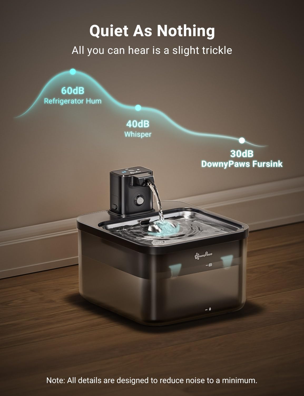 Cat Water Fountain Cordless (Black / Pro)