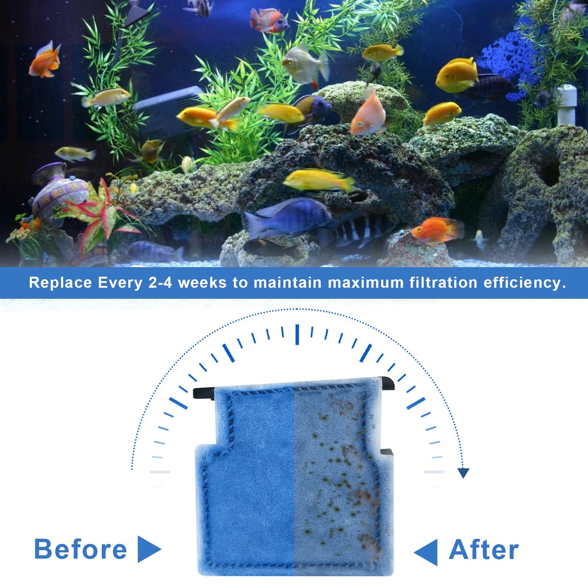 Aquarium Filter Cartridge Replacement Rite (Size A-10 Pack)