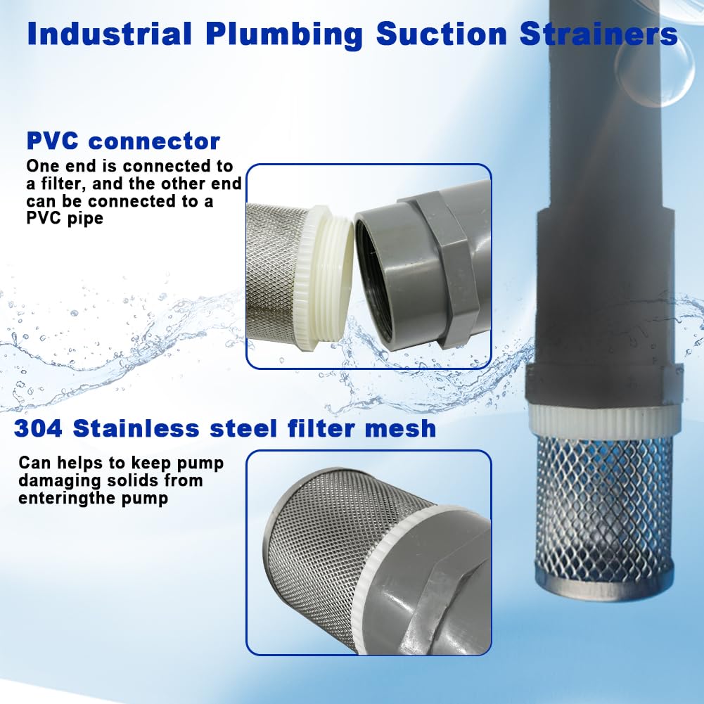1.5" Stainless Steel Filter Cover Connected to 1.5 inch (1.5"DN40)