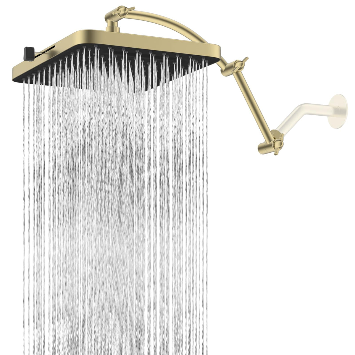 Rain Shower Head (Square 13'' with Arm / Brushed Gold)