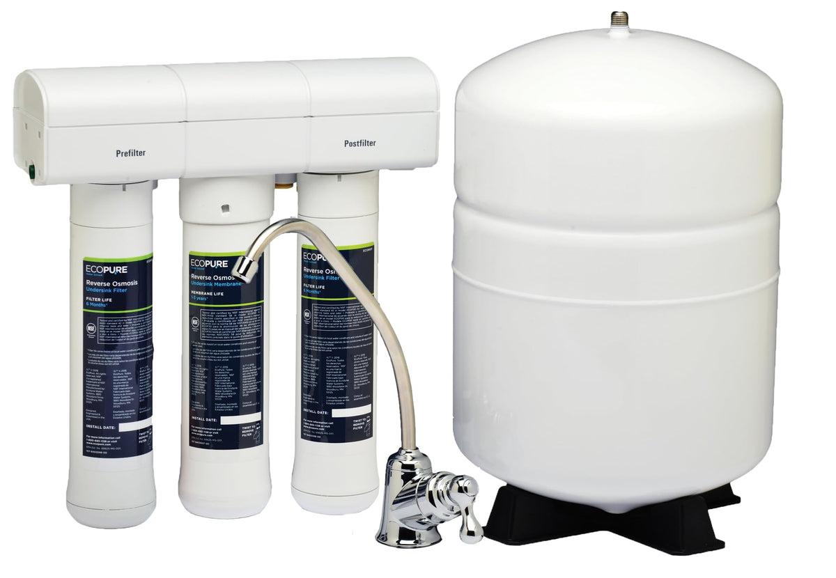 ECOP30 Premium Reverse Osmosis System (3-Stage Reverse Osmosis Water Filter)