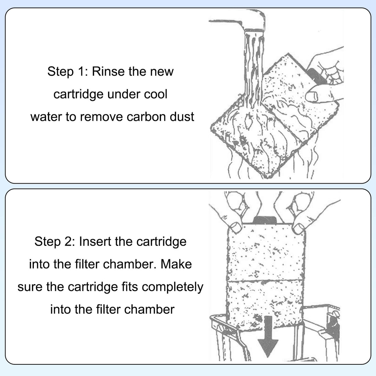 Filter Cartridges Compatible with Topfin Top Fin EF (EF-S)
