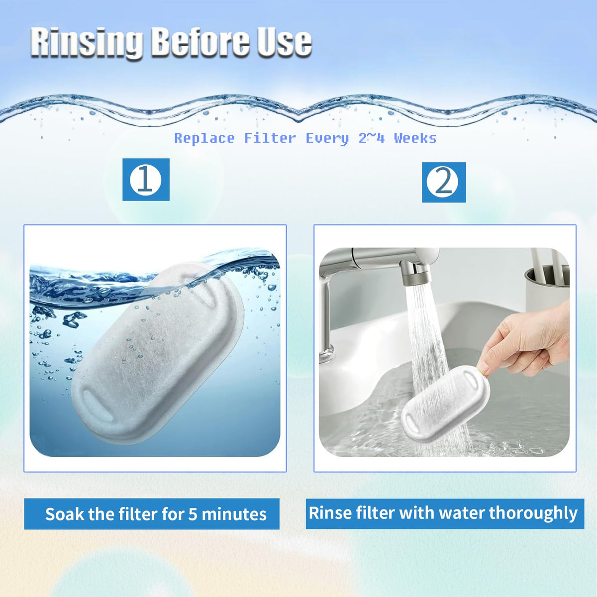Cat Water Fountain Filter (Filter / 4+4 Pack)