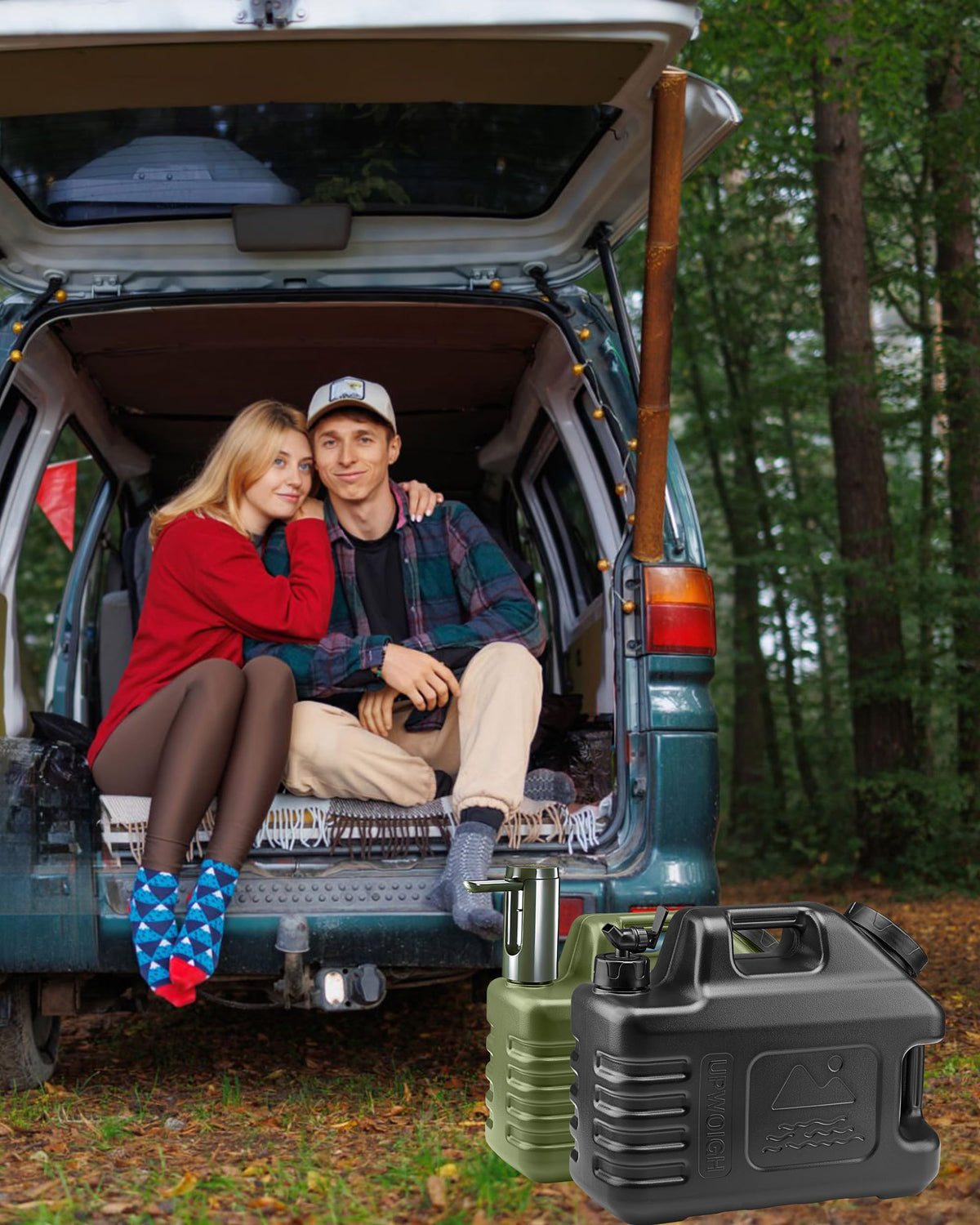 3.5 Gallon Camping Water Jug with Spigot (Matte Black)