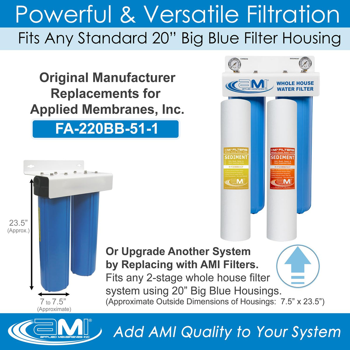 2 Stage Whole (Fine Sediment Filter Repacement)