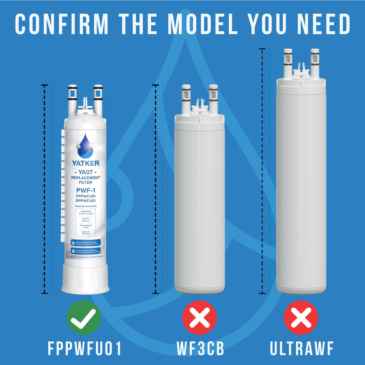 FPPWFU01 Water Filter Replacement