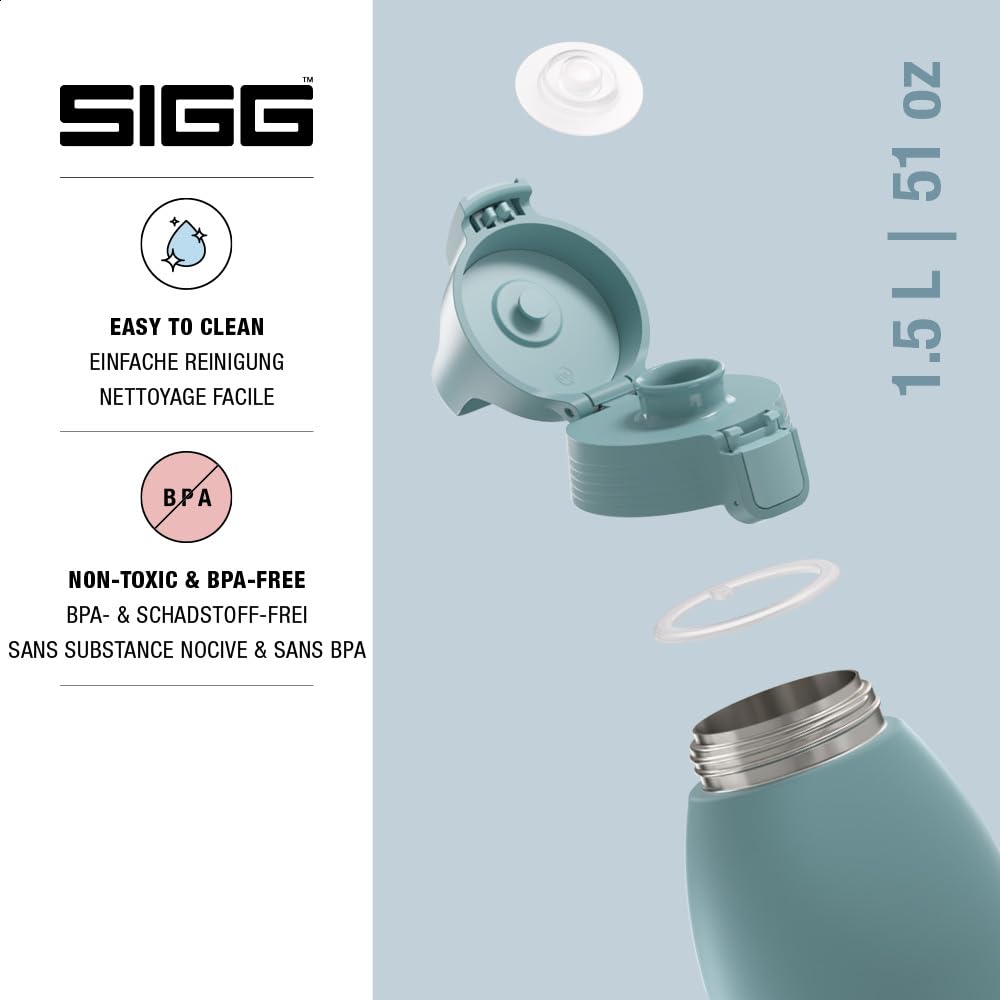 Stainless steel insulated bottle (1.5 L / Morning Blue)