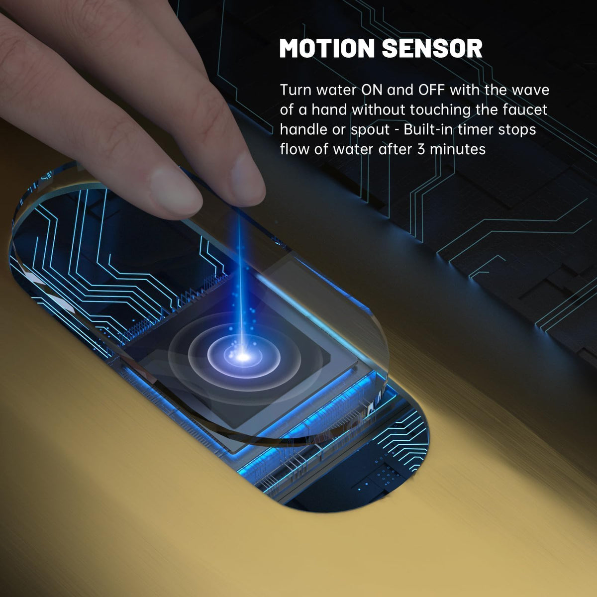 Gold Touchless Sensor Hands (Smart Gold)
