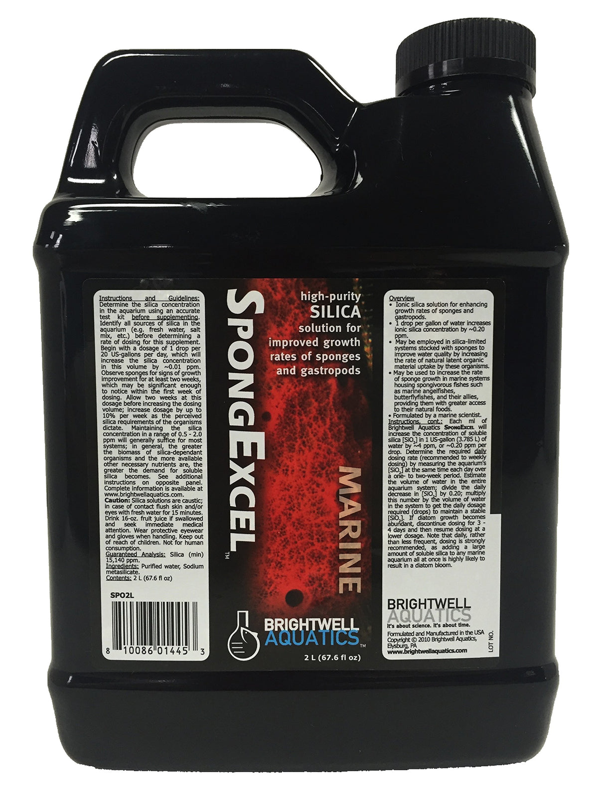 SpongExcel Ionic Silica for Marine Aquariums 2L (2-L)