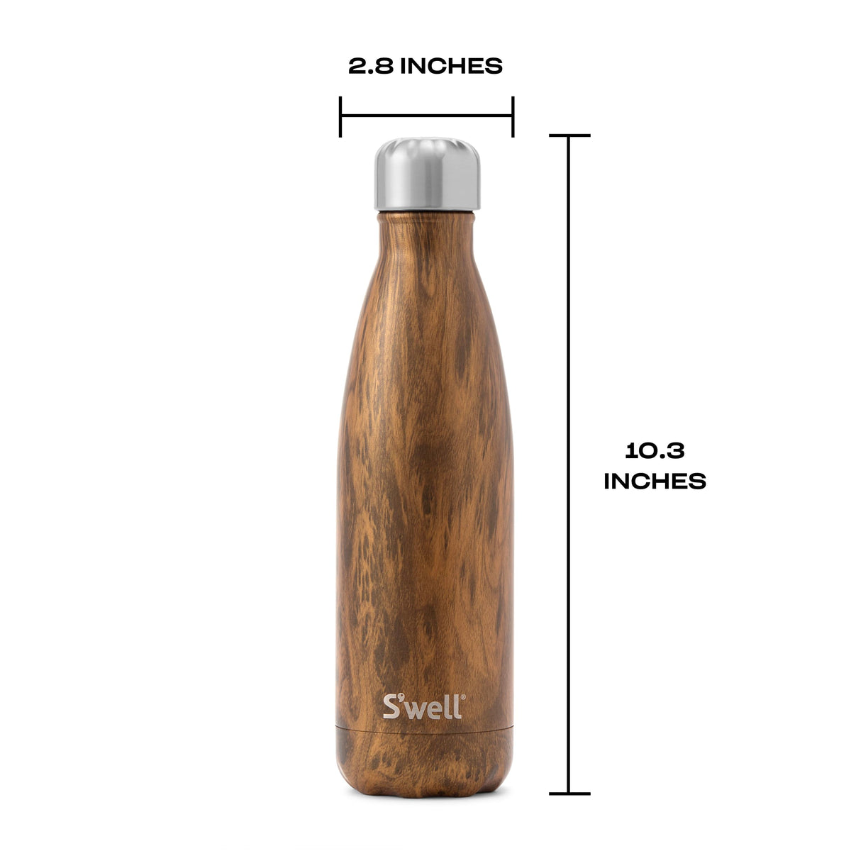 Swell Stainless Steel Bottle (Teakwood / 17 Ounces)