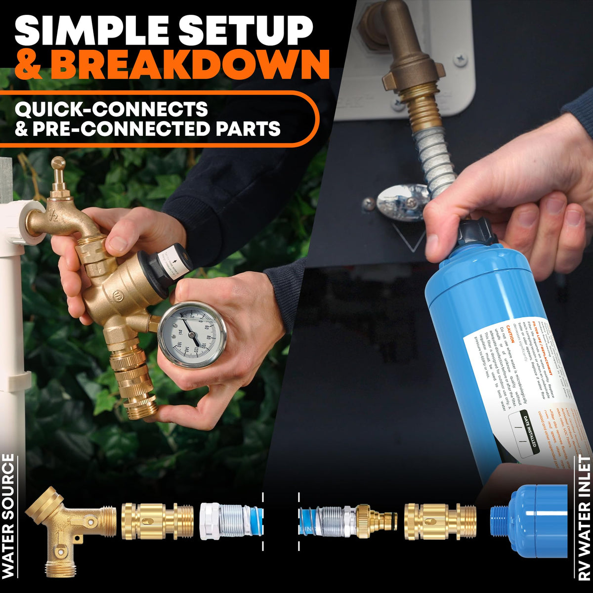 RV Fresh Water Kit (Fresh Water Kit w/ Base Components Only)