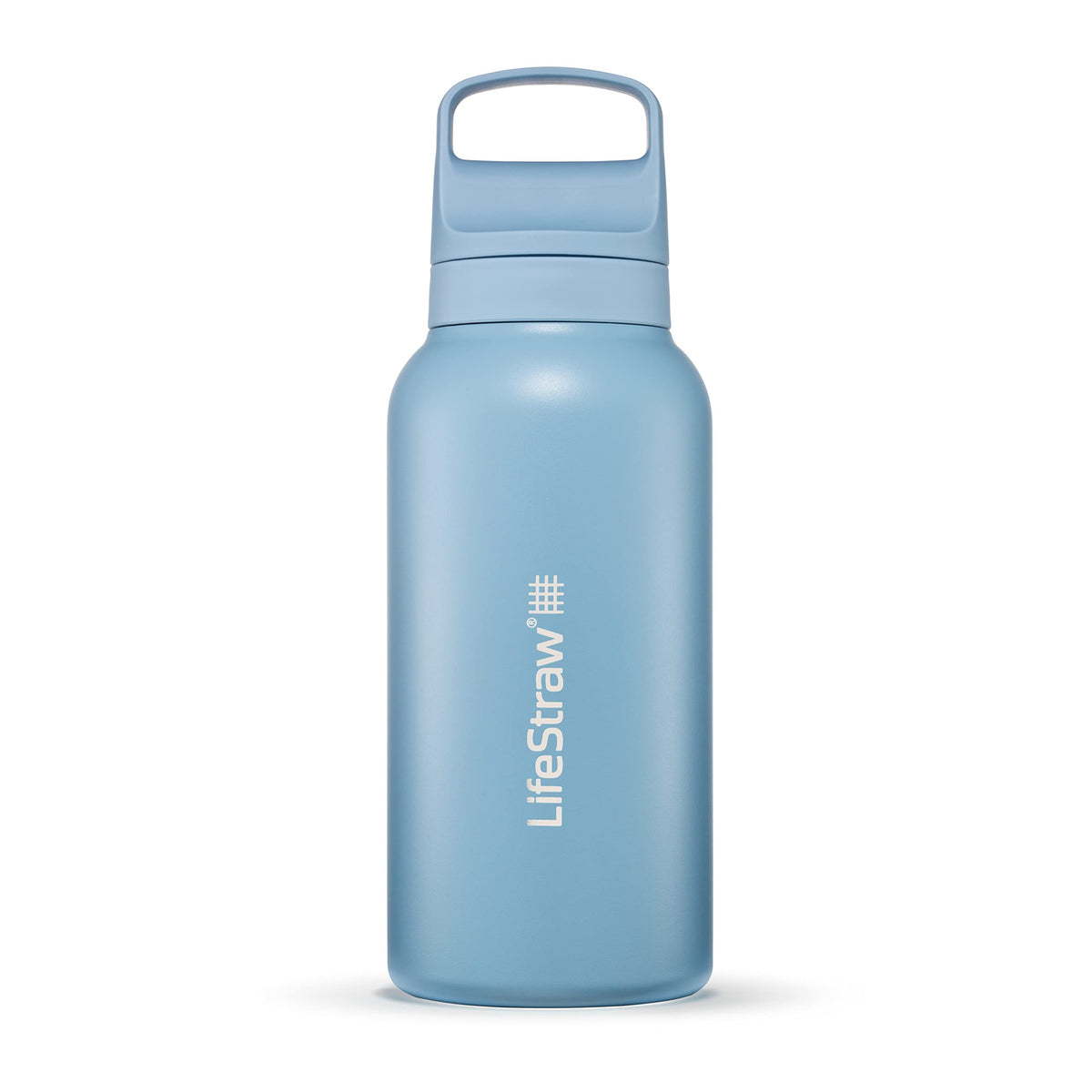 Go Series Insulated Steel Water Filter Bottle (Icelandic Blue / 34 Ounces)