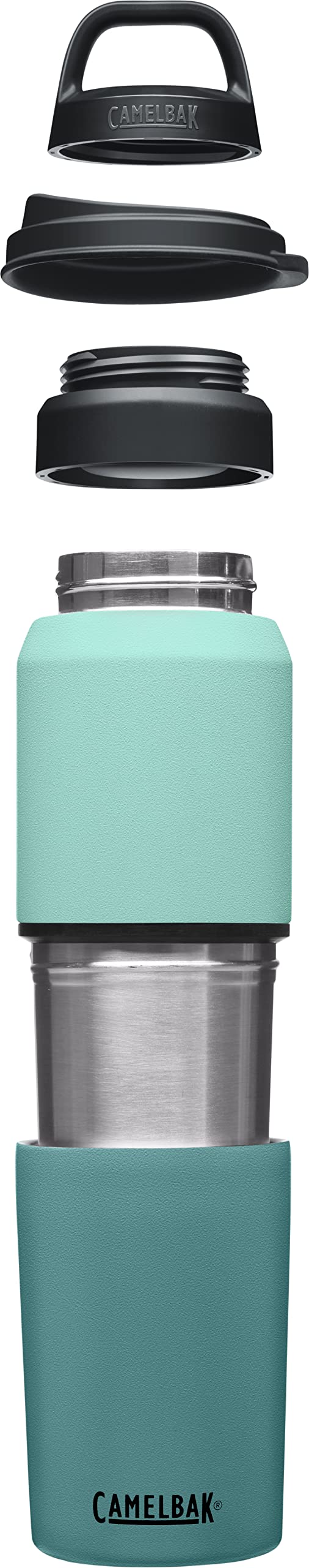 MultiBev Water Bottle & Travel Cup (17 oz / Coastal/Lagoon)