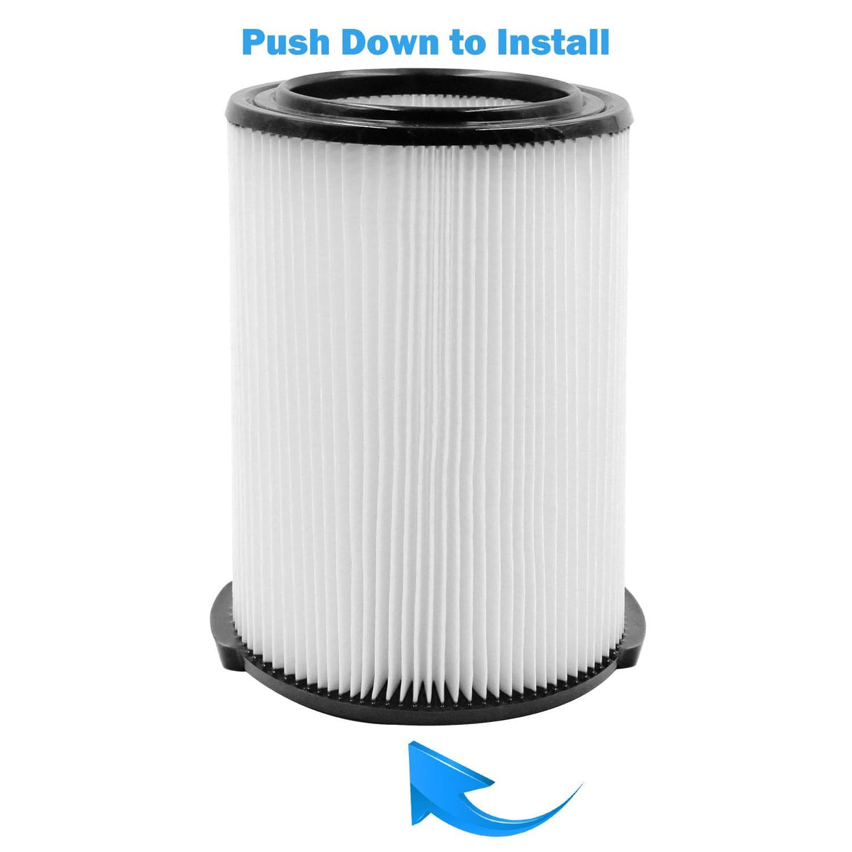 VF4000 Replacement Filters for Ridgid Shop Vac 72947 Wet (M 2 Pcs Filters & 4 Pcs Foam Sleeves / White VF4000)