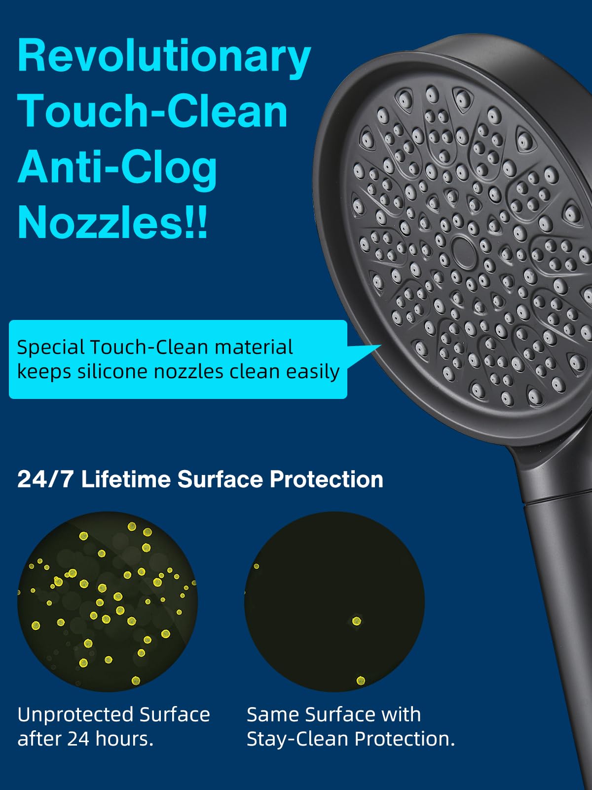 Filtered Shower Head with Handheld (1. Matte Black (2.0 Carbon))