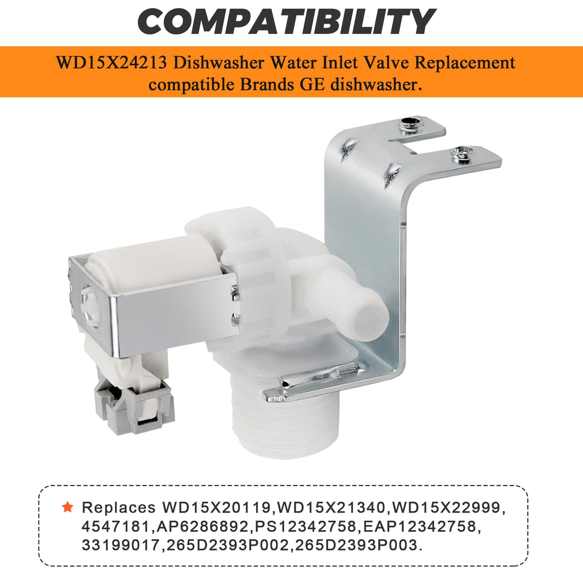 WD15X24213 WD15X22999 WD15X26140 Dishwasher Valve by Blutoget