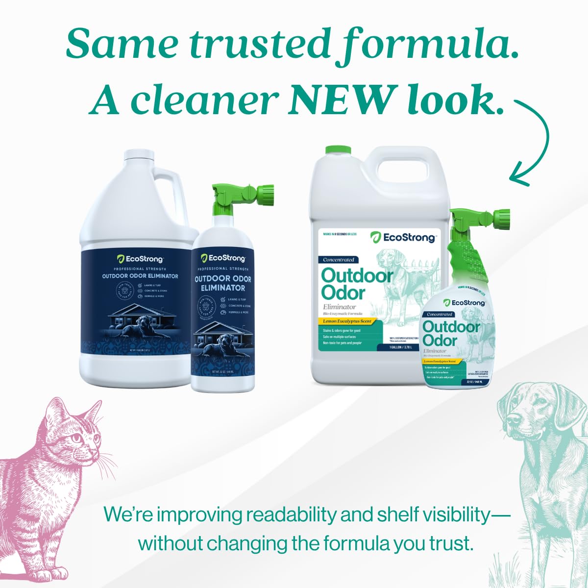 Outdoor Odor Eliminator Outside Dog Urine Enzyme Cleaner Powerful Pet (1 Count (Pack of 1) / 160 oz Bundle w Sprayer)