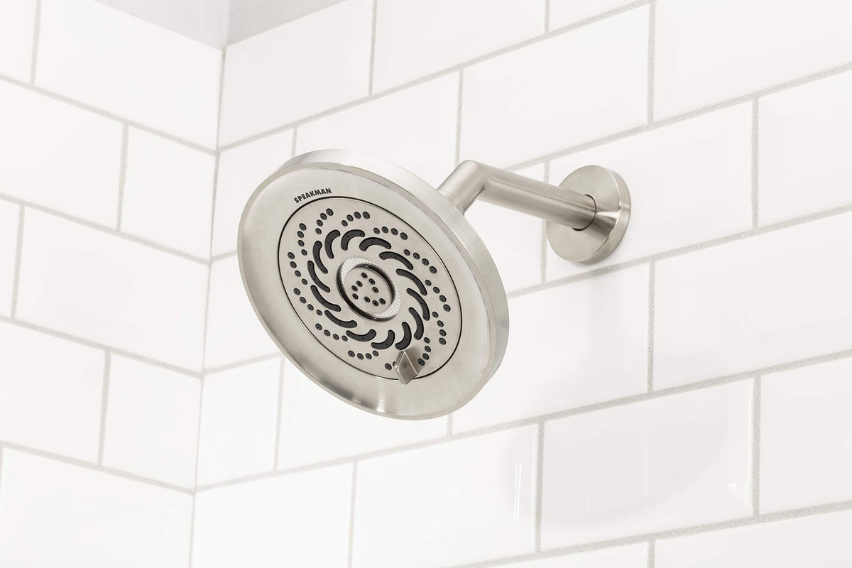 S-5000-BN-E2 Neo Exhilaration High Pressure Fixed Shower Head, 2 GPM, Brushed Nickel (2 GPM / Brushed Nickel)