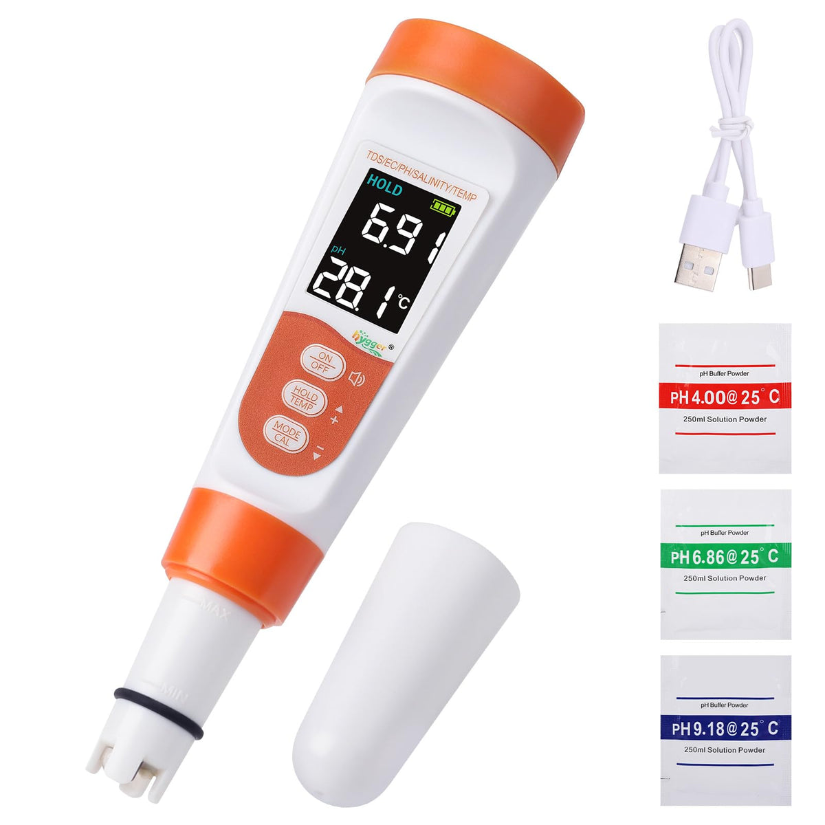 Pool Salt Tester & PH Meter
