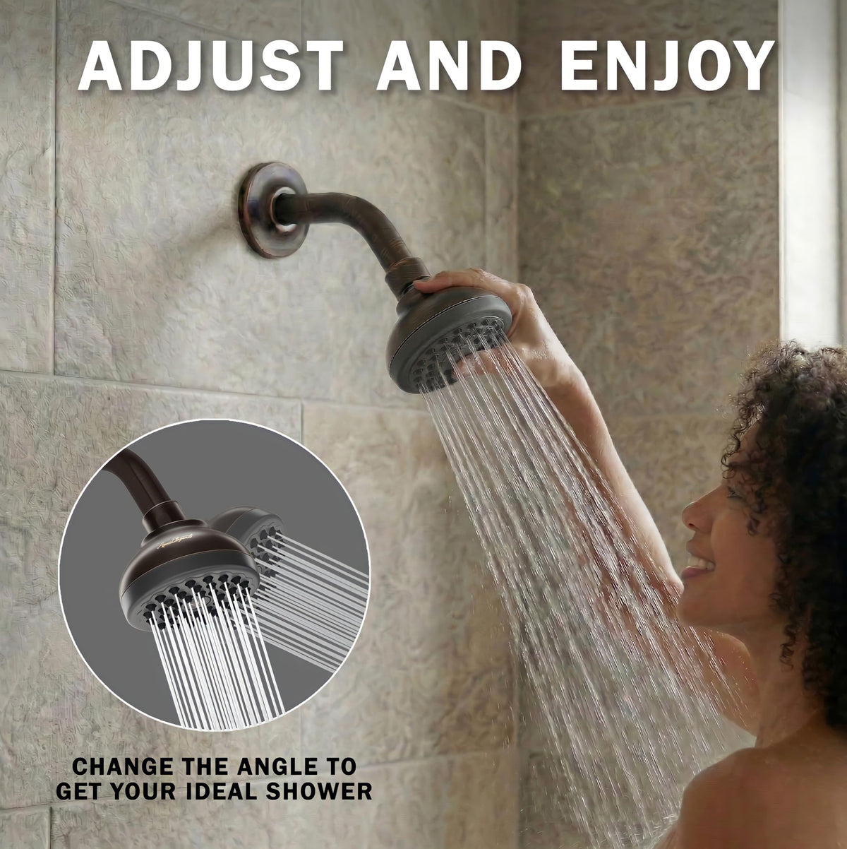 Pressure Boosting Shower Head (Oil Rubbed Bronze / 1.8 GPM)