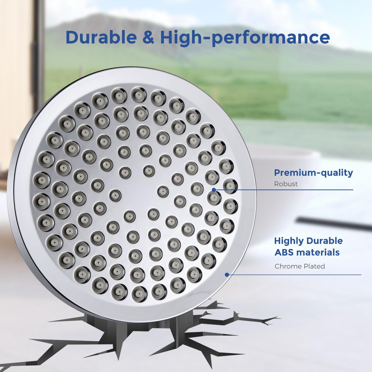 Filtered Shower Head with 23 Stage Water Softner (Chrome 23 Stage)