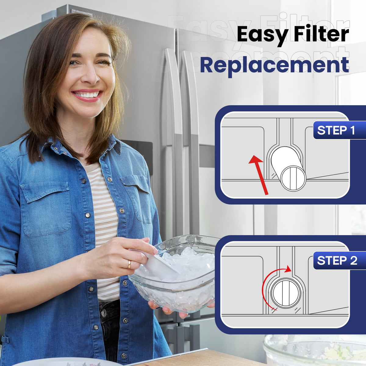 DA29 00020B Refrigerator Water Filter Replacement for Samsung DA29 (2 Count (Pack of 1))