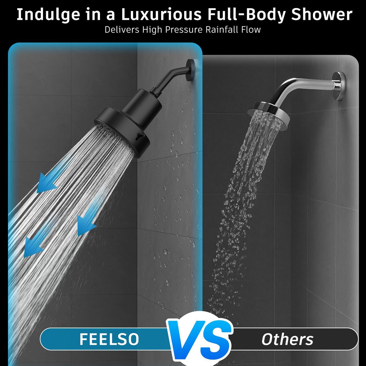 Filtered Shower Head (Black)