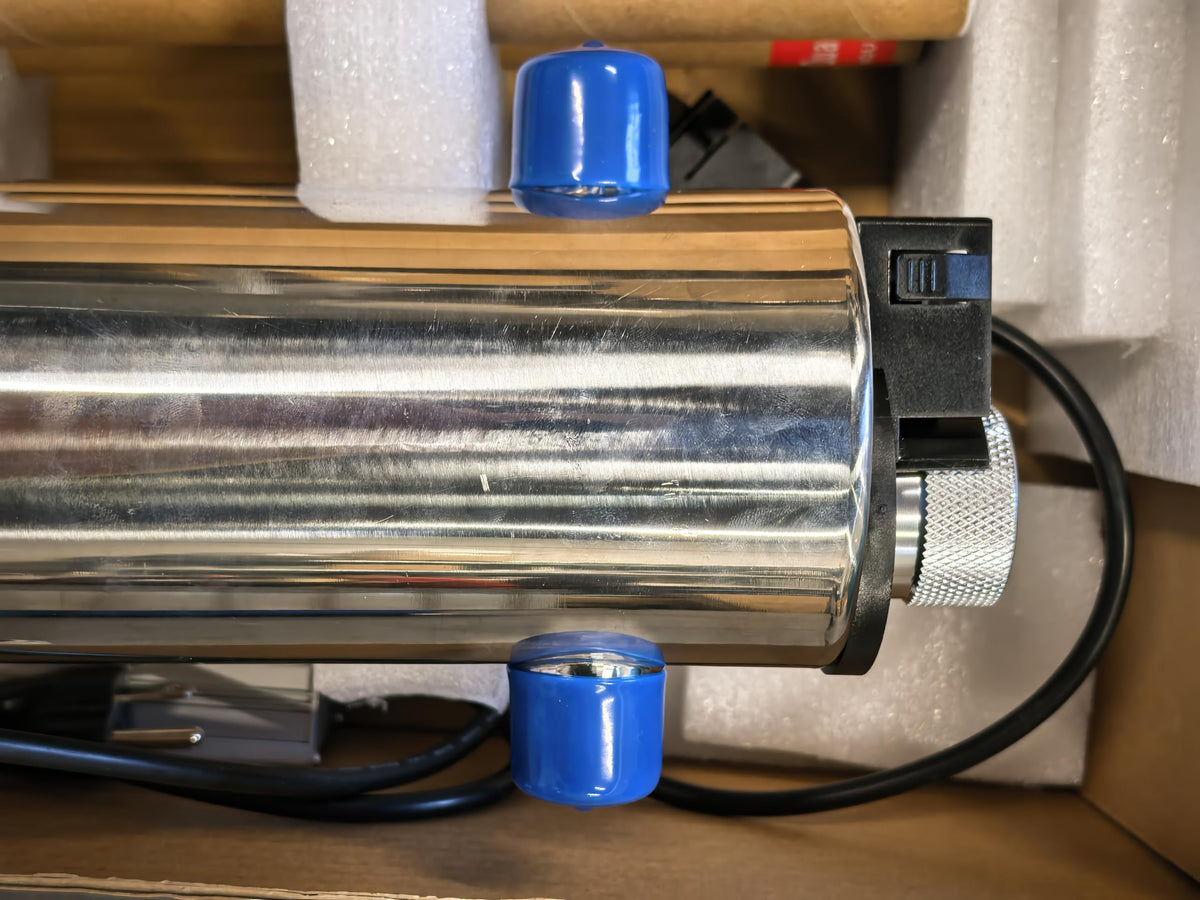 TWS 12 Ultraviolet Water Purifier Sterilizer Filter for Whole House Water Purification (3/4"+Flow Switch)